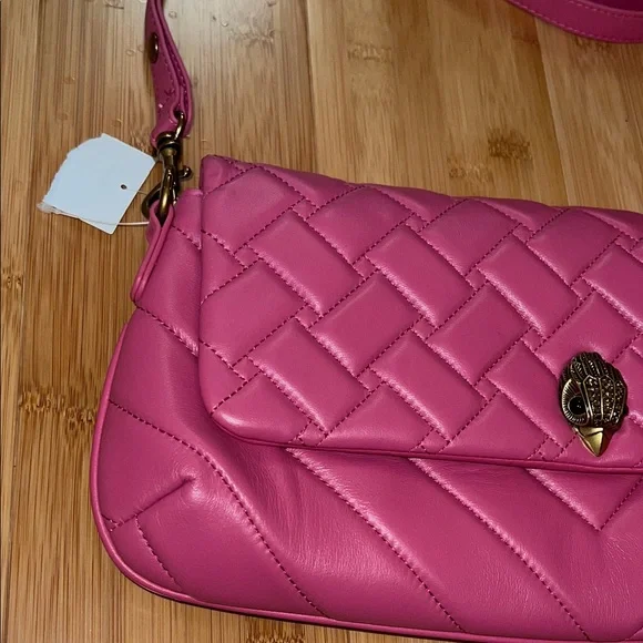 Kurt Geiger Leather Long Kensington Shoulder Crossbody Bag - Picture 4 of 11